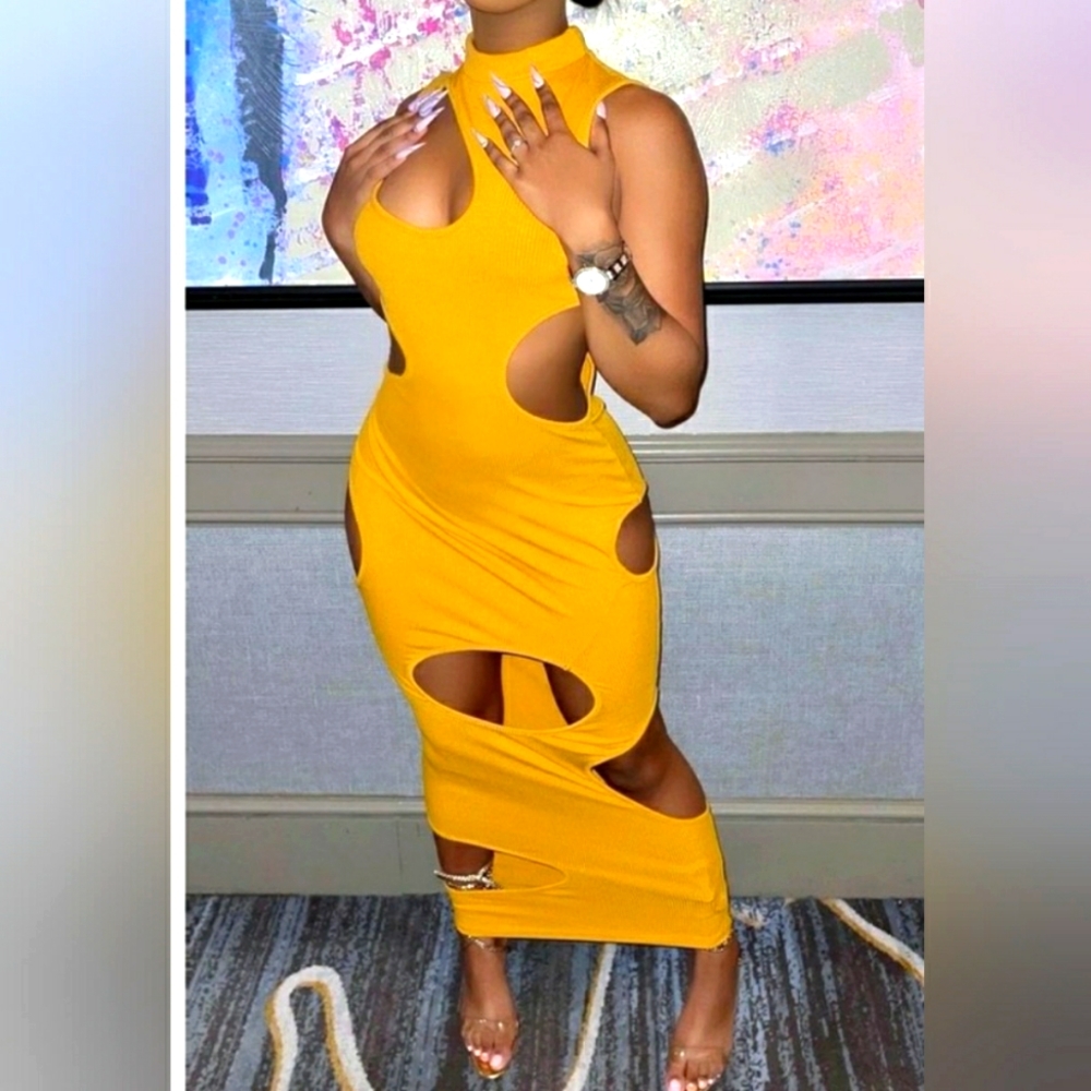Luscious Mustard Dress
